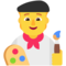 Artist emoji on Microsoft